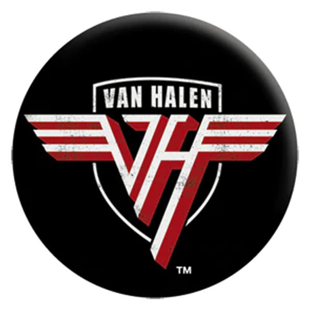 VAN HALEN ヴァンヘイレン (エドワード生誕 70周年 ) - Shield Logo / バッジ - PGS